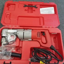 Milwaukee 7 Amp Corded 1/2 in. Corded Right-Angle Drill Kit with Hard Case