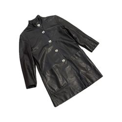 Vintage Women’s Black Leather Jacket Size 2 Matrix Style Trinity