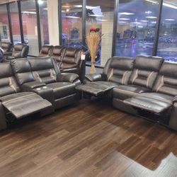 New Recliner Sofa And Loveseat