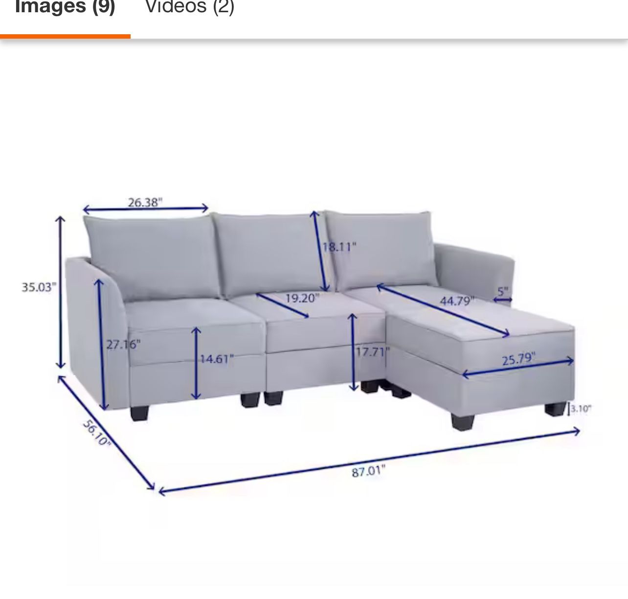 Storage Linen Couch New