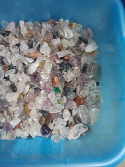 Mixed Tumbles $15. Per Lb Amethyst Quarts Rose Quarts Agates Obsidian Jaspers Citrines