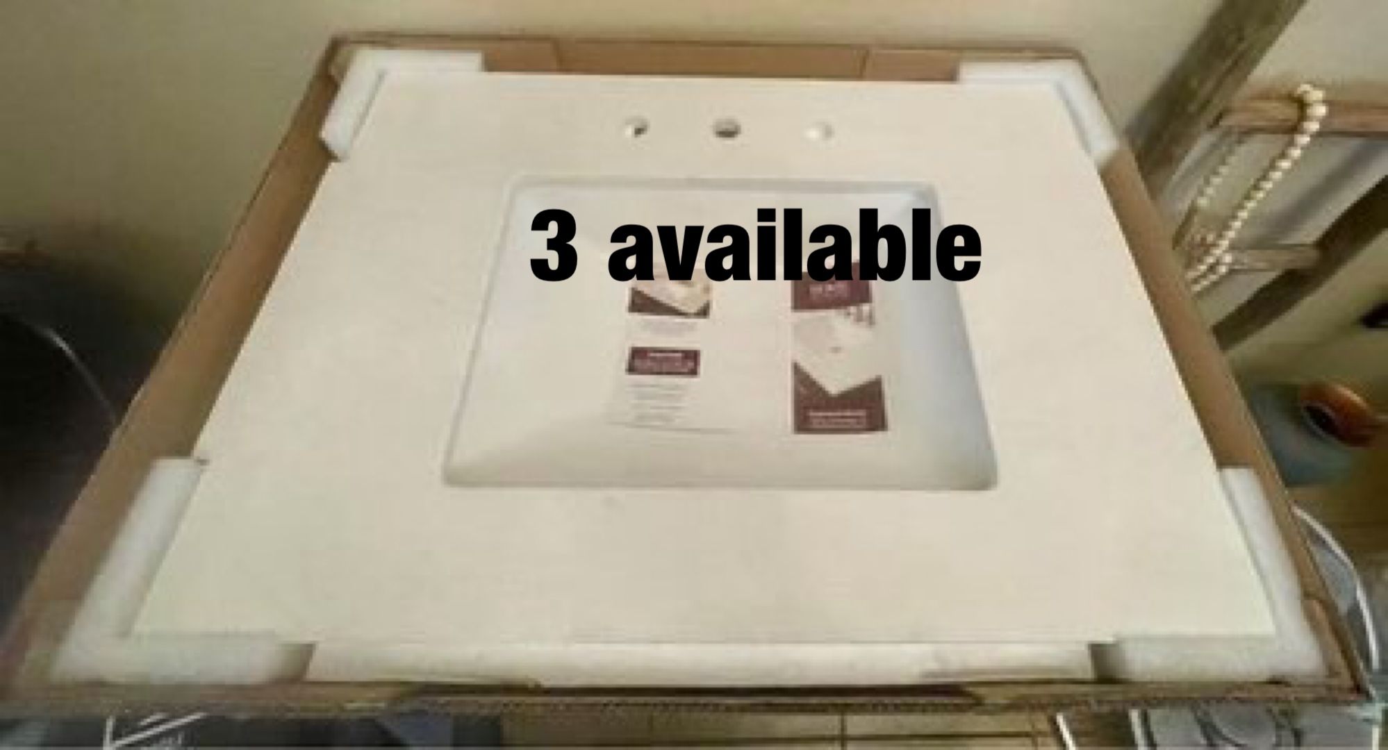 31 in. W Engineered Marble Single Vanity Top in Vanilla Sky with White Sink 31 in. W Engineered Marble Single Vanity Top in Vanilla Sky with White Sink