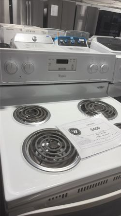 Whirlpool four burner range