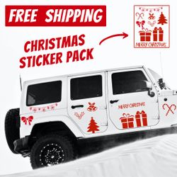 Christmas Decoration Car Decor Vehichle Graphic For Jeep Truck Car 