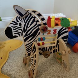 Montessori Zebra Activity Toy by Manhattan Toy