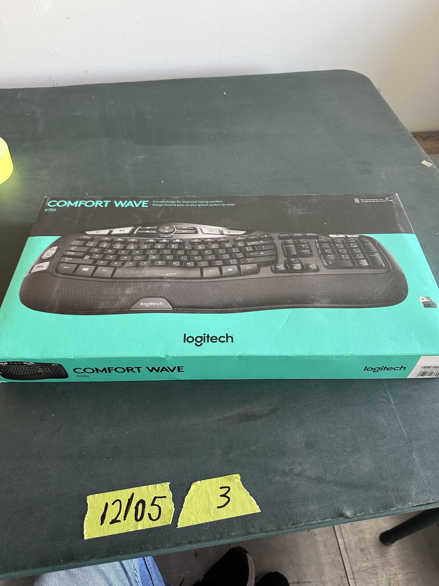 Logitech Comfort Wave K550 Ergonomic Keyboard In Box