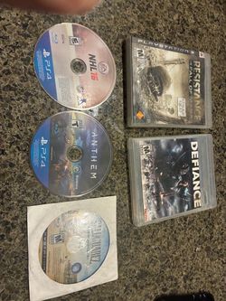 Five PS3 and 4 games