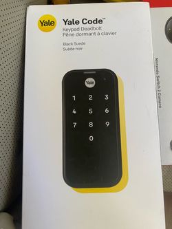Yale code keypad deadbolt