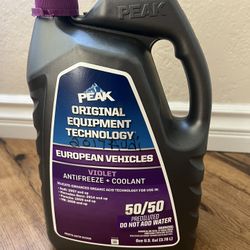 UNOPENED European Vehicle Antifreeze + Coolant