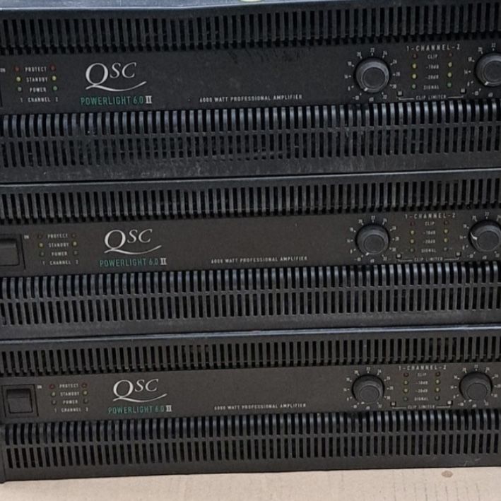 Qsc 3602 QSC MEGA Power Amplifiers Powerlight 6.0 II Powerlite 3602 All Working ...