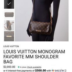 Louis Vuitton Monogram Favorite MM shoulder Bag 