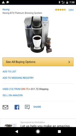 Coffee maker Keurig brand with 12 pack(Green Mountain Coffee)