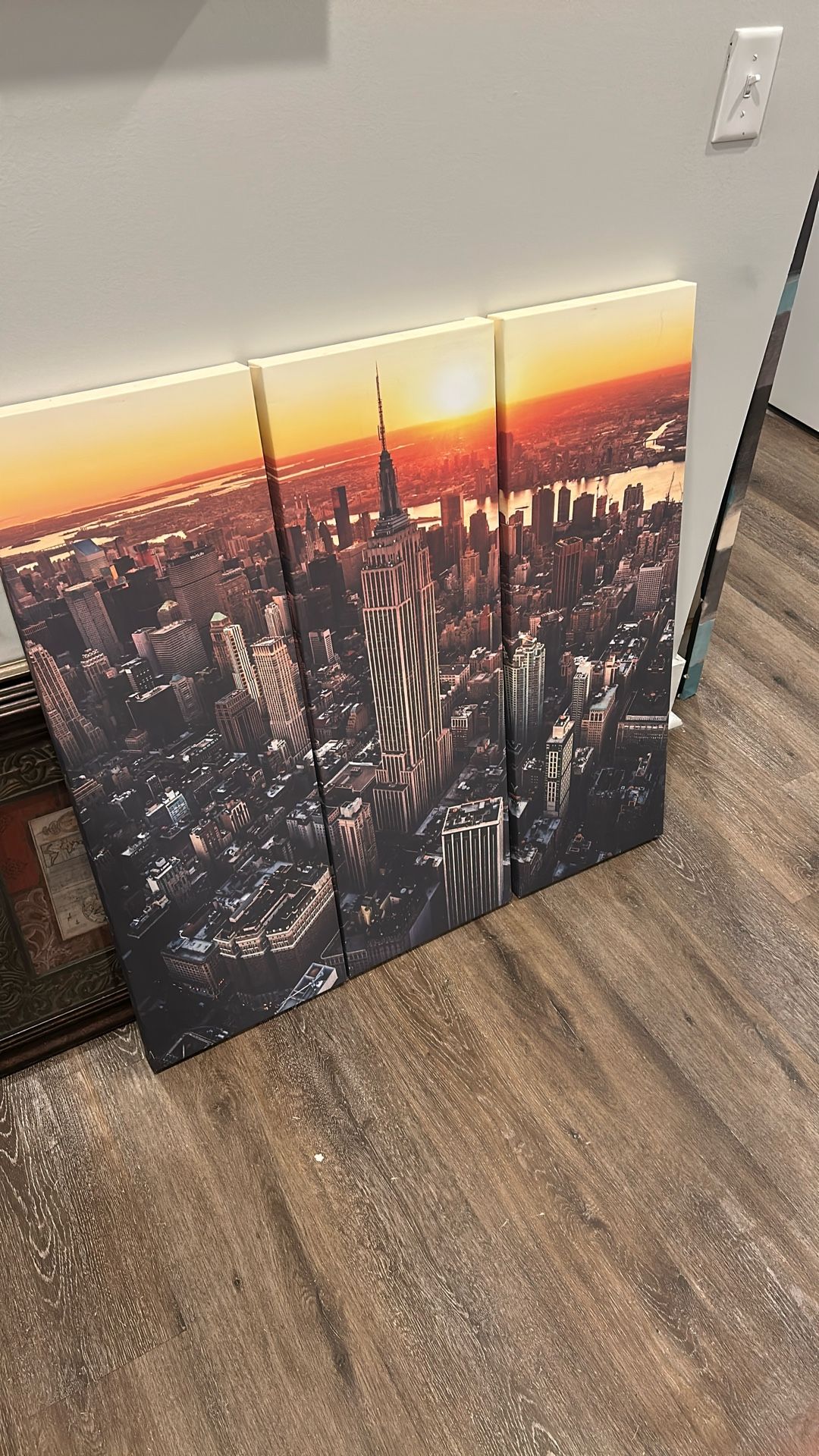 Empire State Sunset - Triptych
