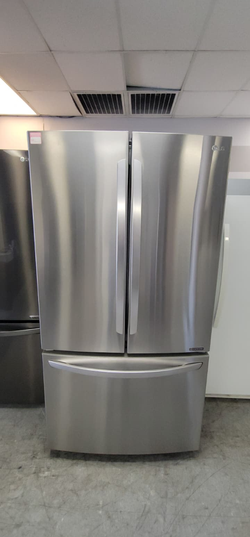 LG French Door Fridge — Stainless, Bottom Freezer, Clean