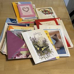 Greeting Card Organizer With Lots Of Cards