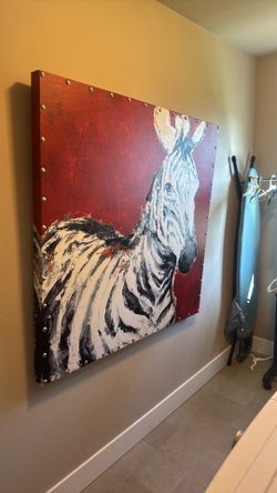 Free art- zebra painting