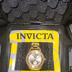 Invicta Gold Watch 