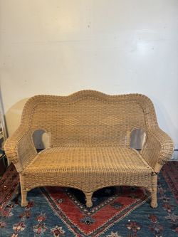 Wicker Loveseat 