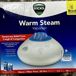Vicks Warm Steam Vaporizer- New 