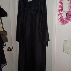 Black Graduation  Gown.