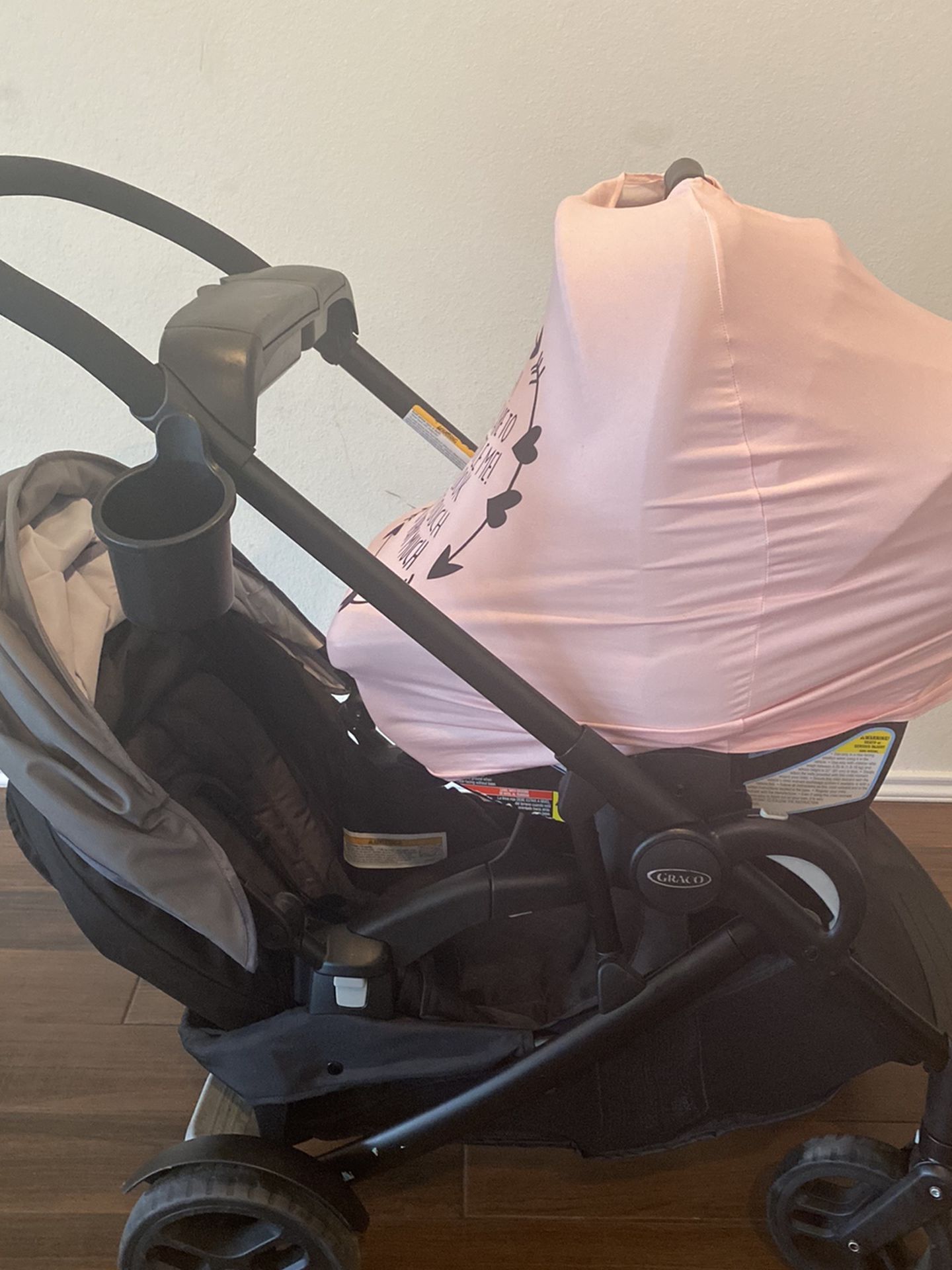 Car Seat With Base And Stroller And Stroller Seat