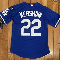 Kershaw World Series Blue Jersey