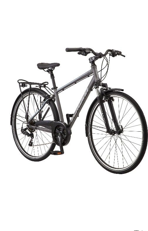 Schwinn Network 6c Hybrid Bike, 21 Speeds, Large 19.5" Mens Style Frame, 700c Wheels, Grey