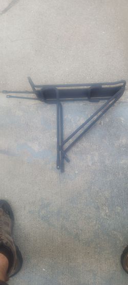 Black Bicycle Rear Cargo Rack