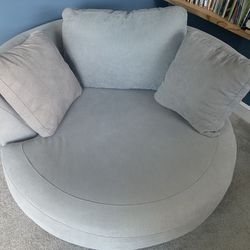 Light Gray Swivel Chair