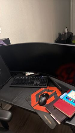 The whole gaming set up