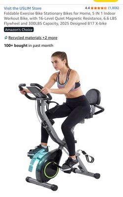 Foldable exercise stationary bike