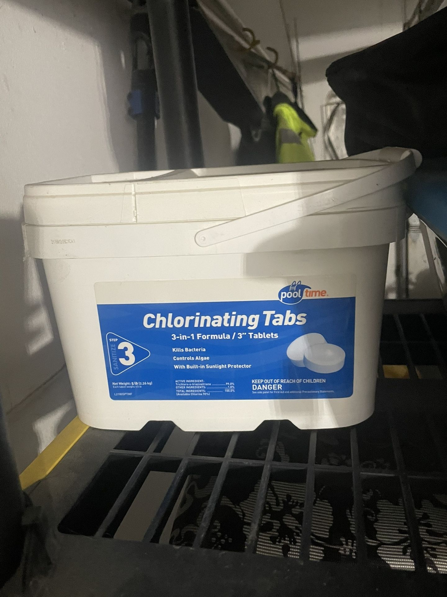NEW POOL TIME 5 LB CHLORINE TABLETS