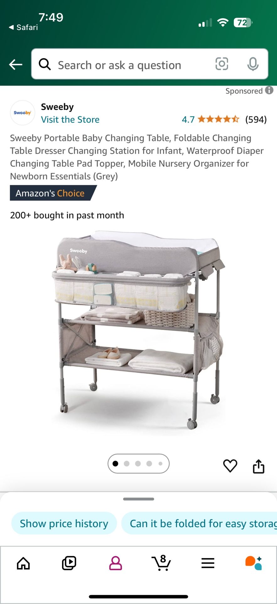 Sweee Portable Changing Table