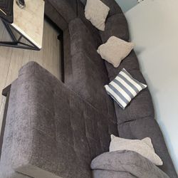 Grey Sectional Couches $250