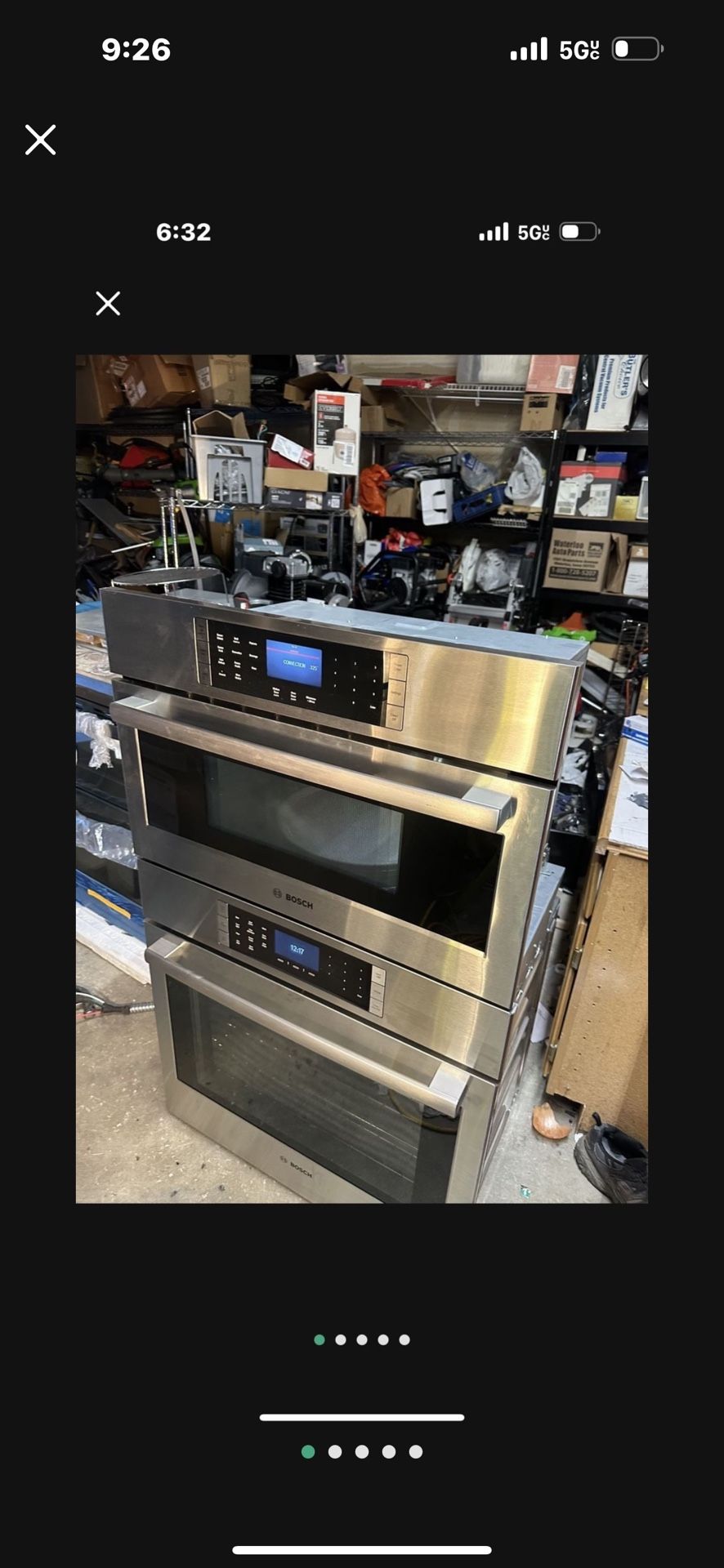 Newer Bosch Wall oven Microwave Combo Convection Oven And Convection Microwave