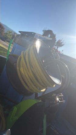 Pressure washer hose reel