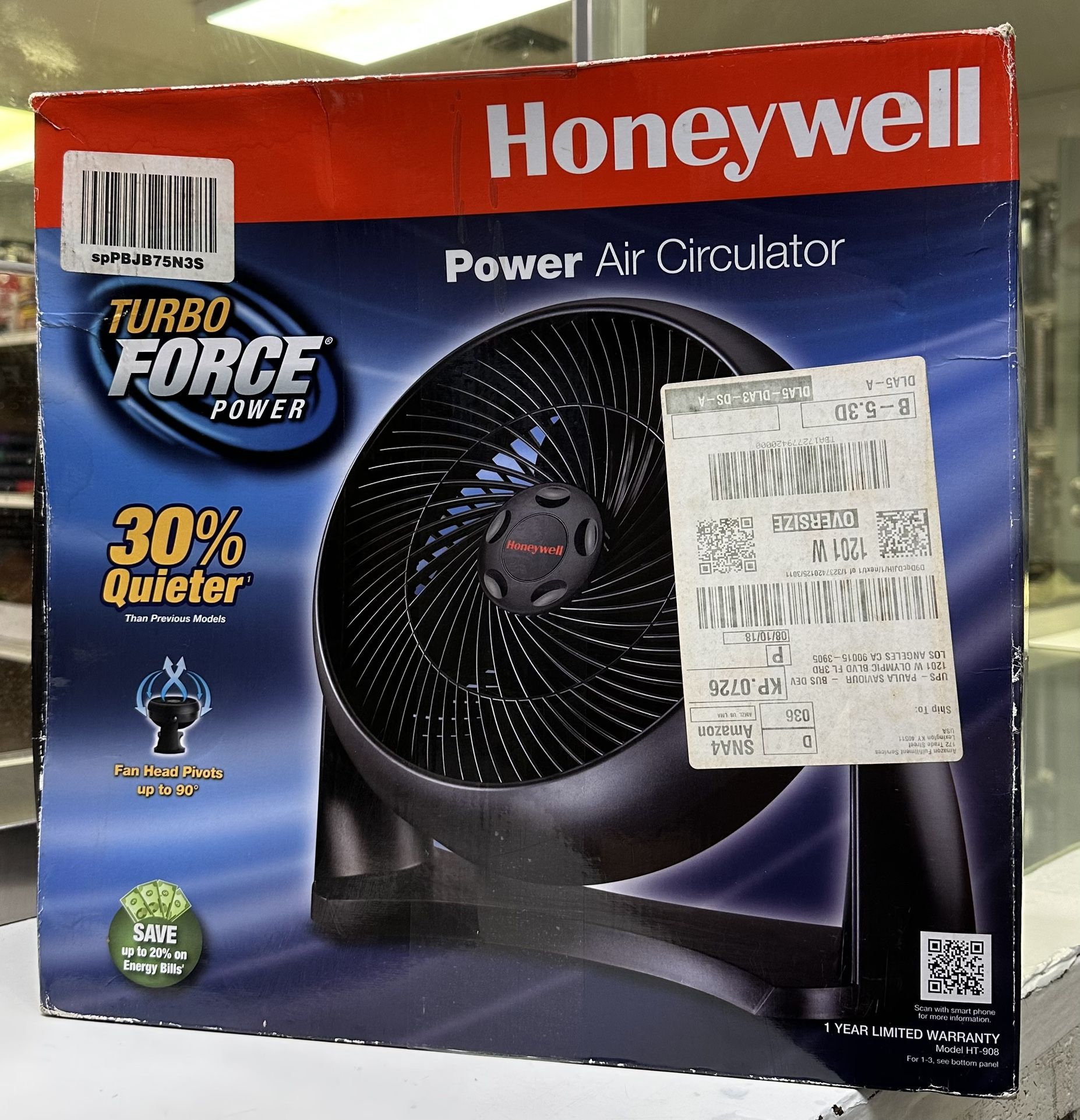 Honeywell Turbo Force Table Air Circulator Fan