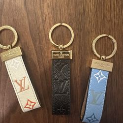 Leather keychains.  Great Christmas Gifts! 