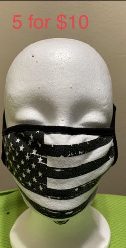 American flag face mask 5 for $10 dollars