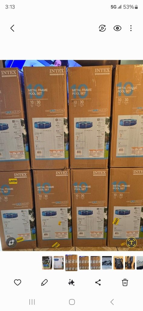 10ft x 30in Swimming Pool With Pump And Filter Included 