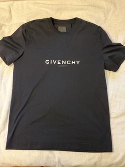 Givenchy Paris Reverse Logo Black T-Shirt – XL