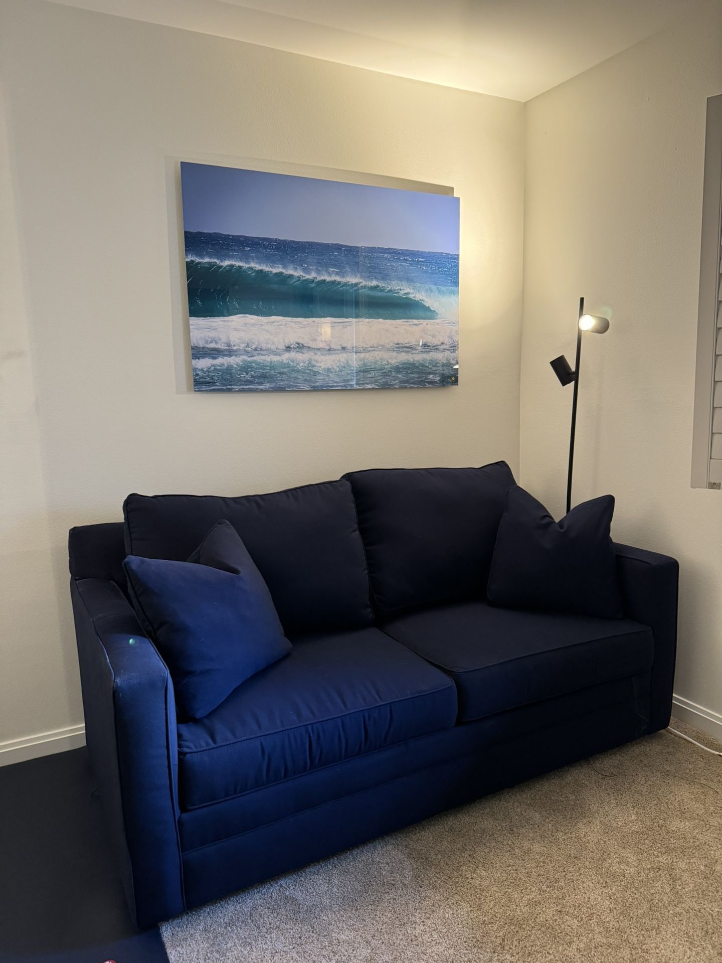 Sleeper Sofa 72” - Navy Blue