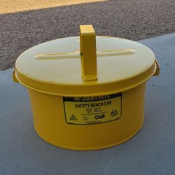 Justrite Safety Bench Can