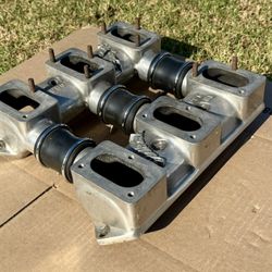 Oldsmobile Edelbrock ML 096 Intake Manifold 6x2 Olds 303 324 Fuel Log Style