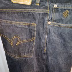 Vintage Rocawear Jeans Mens 34x34 Baggy Loose Denim Embroidered Hip Hop Jay-Z
