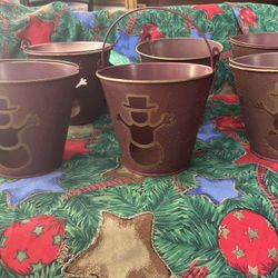 (16) Bucket/Containers for plants/crafts etc