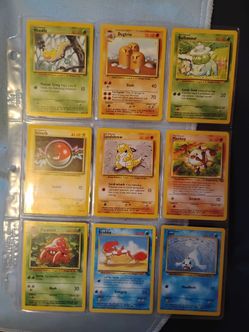 Pokémon TCG Base Set Card Lot of 9