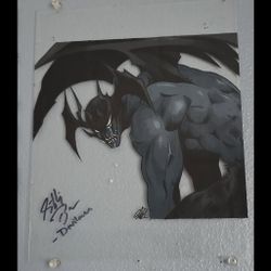 Autographed Devilman Crybaby Glass Painting