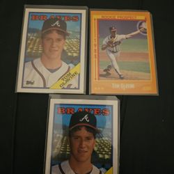 3 1988 Rookies Tom Glavine