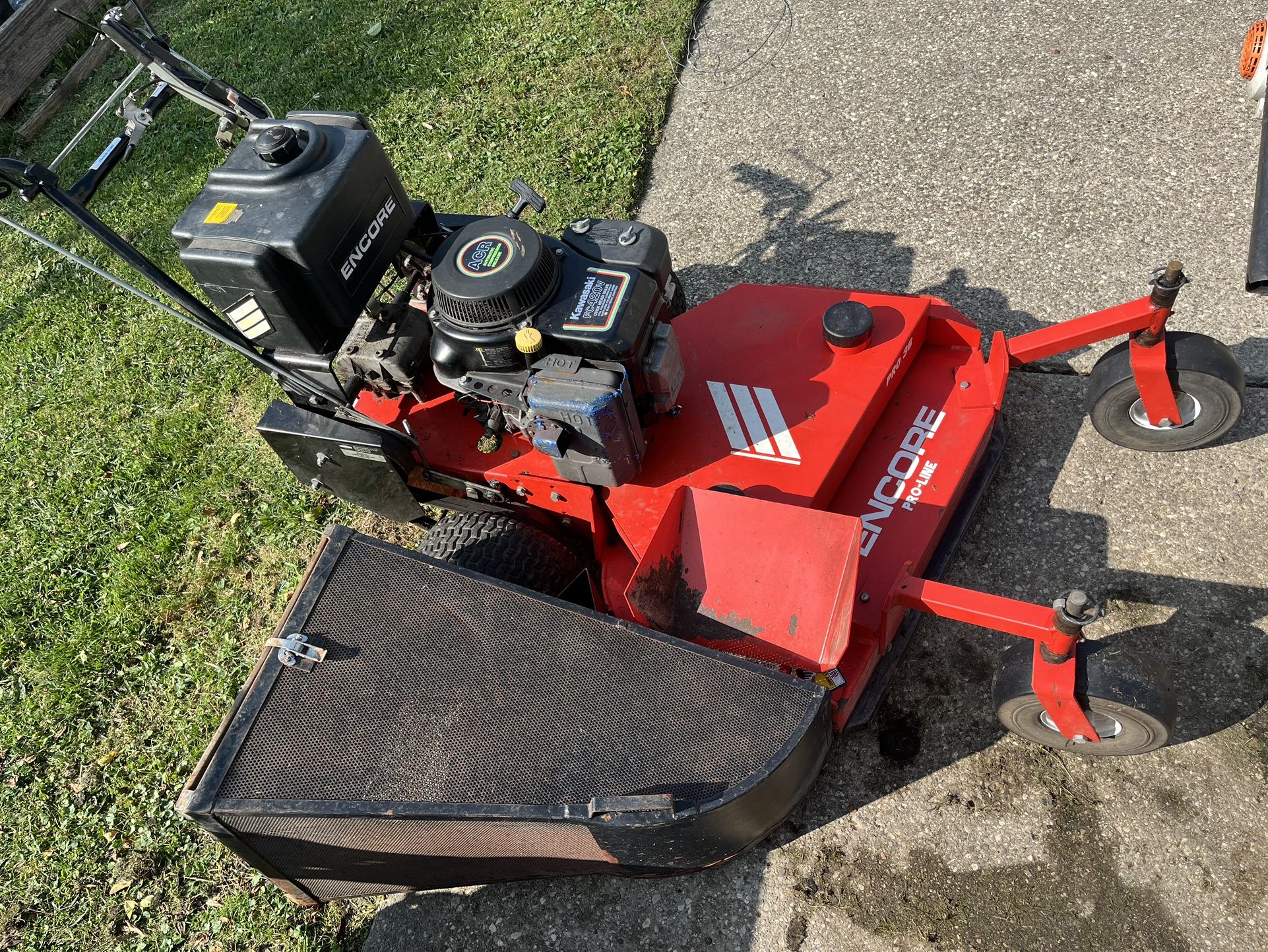 Carry On Trailer With Encore Zero Turn Commercial Mower